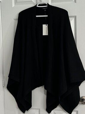 NEW Ladies Knitted Wrap by 41 Hawthorn - Color:  Black - One Size